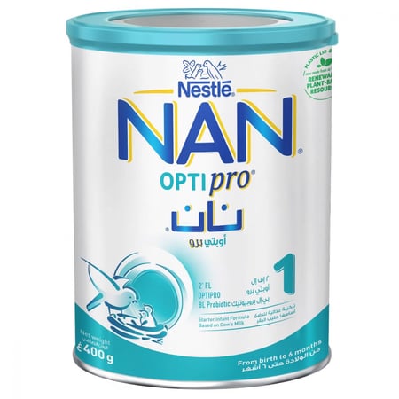 نان حليب اوبتي برو 400 جرام رقم 1NAN OPTIPRO 400G NUMBER 1