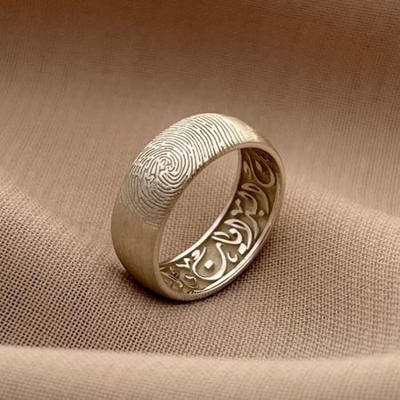 خاتم بصمة الحب والكلمة