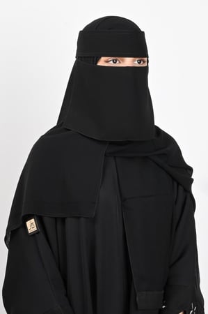 نقاب حرائر مطاط ربط