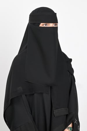 نقاب حرائر مطاط ربط