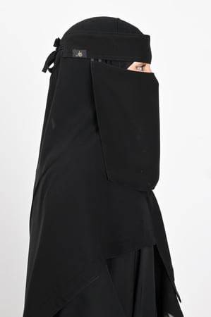 نقاب حرائر مطاطين  ربط