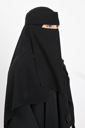 نقاب حرائر مطاط بردة ولاصق