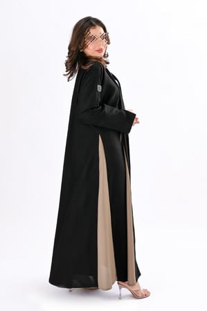 عباية كلوش بقماش بني