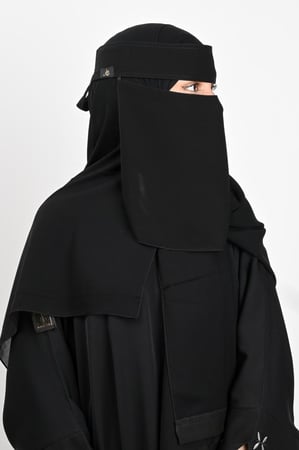 نقاب حرائر مطاط ربط