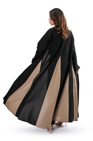 عباية كلوش بقماش بني