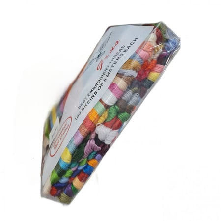 خيوط تطريز مولينيه شد 100 حبه