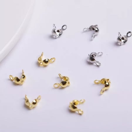 مشبك نهاية الخيط فم السمكه للاساور والإكسسوارات والمسابح