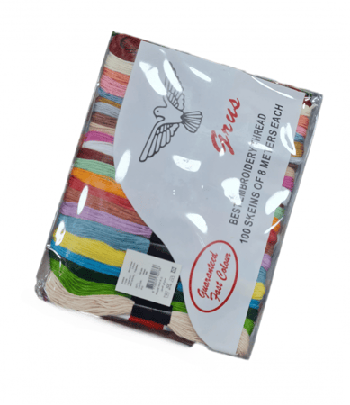 خيوط تطريز مولينيه شد 100 حبه