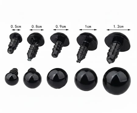 عيون الدمى البلاستيكية 12حبة ( 6 أزواج)