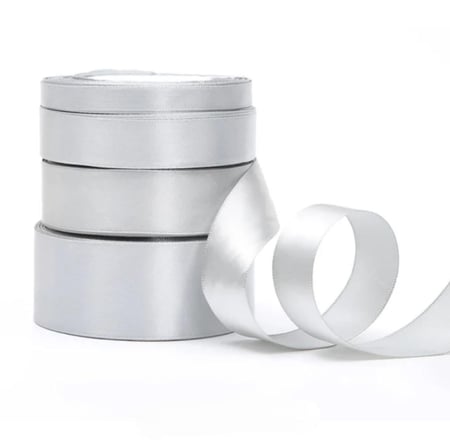 شرايط ساتان للهدايا والتغليف مقاس 1 انش (25mm) جميع الألوان اللفه 18 يارده