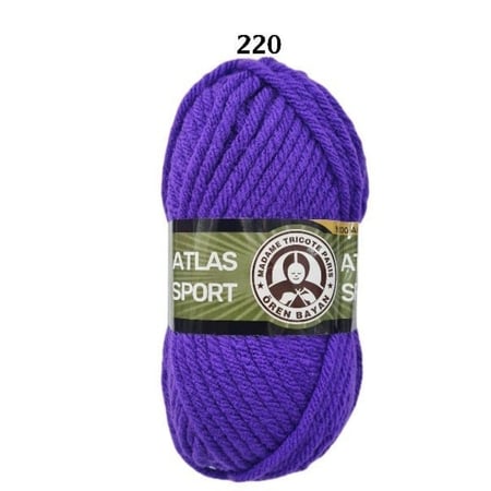 خيط صوف أطلس سبورت  _220  atlas sport