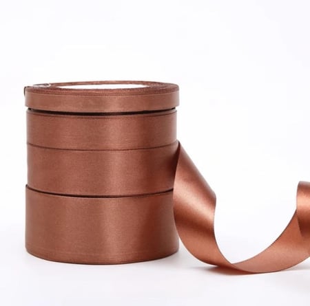 شرايط ساتان للهدايا والتغليف مقاس 1 انش (25mm) جميع الألوان اللفه 18 يارده