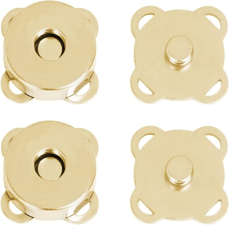 قفل  شنط مقناطيسي خياطة 18mm ذهبي