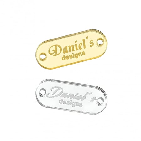 لوقو اكريليك شكل بيضاوي تفصيل على الطلب