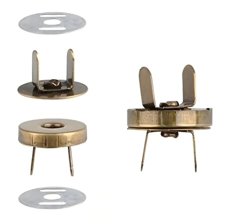 قفل  شنط مقناطيسي مقاس 18mm فضي وذهبي