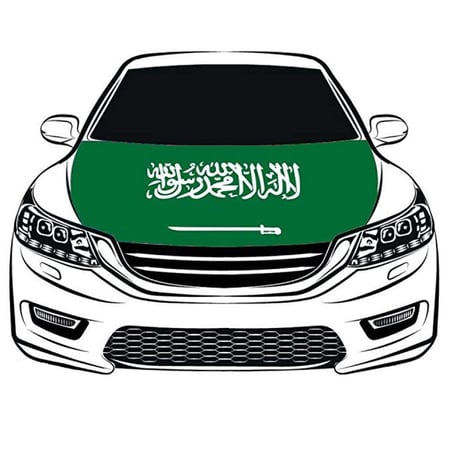 علم السعودية على الكبوت مع المرايات