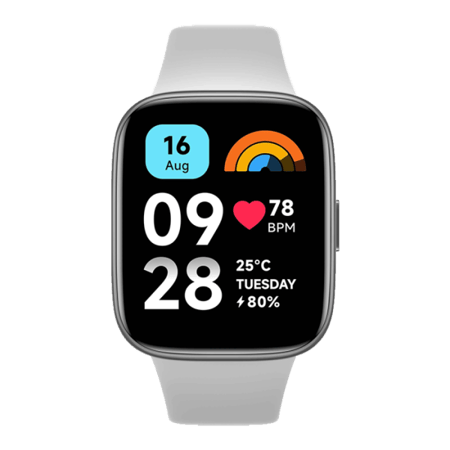 ساعة ذكية شاومي ريدمي واتش 3 اكتيف - رمادي