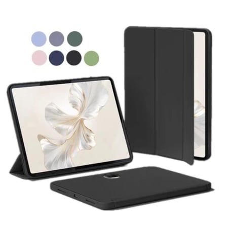 كفر ذكي لتابلت هونر باد 9 (12.1 بوصة – إصدار 2024) | تصميم مغناطيسي فاخر، قابل للطي، مصنوع من PU، يدعم وضع الوقوف، حماية كاملة لطراز HEY2-W09