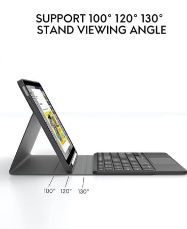 حافظة لوحة مفاتيح باللغتين الإنجليزية والعربية سحرية مع تاتش باد متوافقة مع Xiaomi Pad 5/6 وRedmi Pad SE