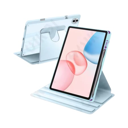 كفر تابلت هونر باد وحافظة دوّارة 360° و حامل قلم لأجهزة Honor Pad 9 / Honor Pad x9 / Pad 10 / Pad X9a / Pad V9 – غطاء ذكي بحماية كاملة ونوم تلقائي