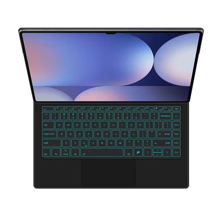 ماجيك كيبورد لتابلت سامسونج S11/S10/S9/S8 ألترا 14.6انش بلوحة مفاتيح عربية وإنجليزية بإضاءة لوحة المفاتيح