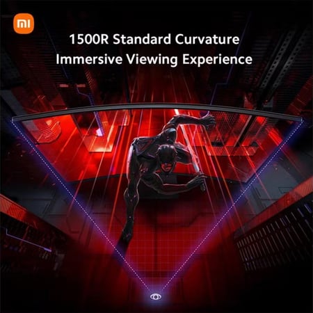 شاشة شاومي منحنية للألعاب LED مقاس 34 بوصة - Mi Curved Gaming Monitor 34” WQHD (Mi 34WQ E)