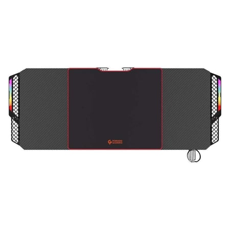 بورودو طاوله مكتب العاب RGB مقاوم للماء - أسود