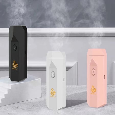 مبخرة عربي مشط محمول إلكتروني بخور بمخون رائحة ناشر USB قابل للشحن حامل لحرق العود