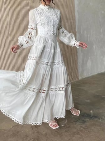 2 Pieces set - White blouse and Skirt