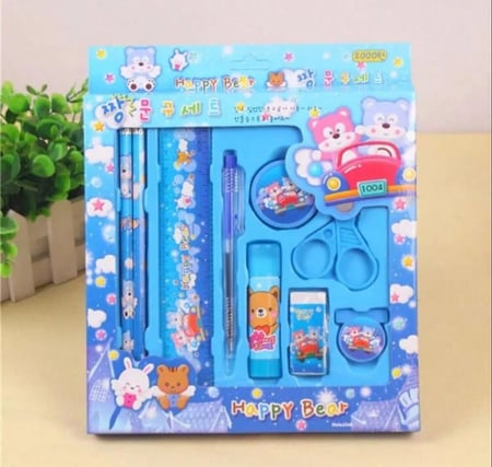 مجموعة 9 ادوات مدرسية | الوان متعددة