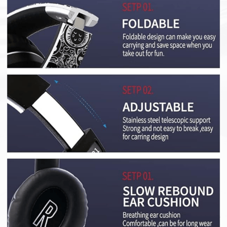 سماعات راس بلوتوث 5.0 او 3.5 ملم حصرية من فيجا لينكس،