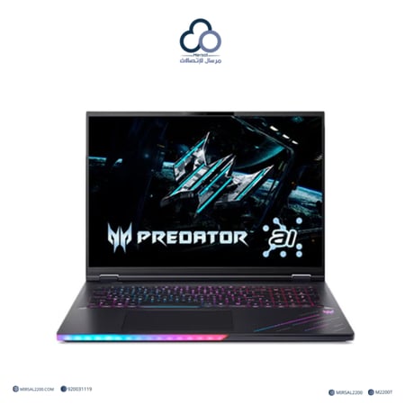 لابتوب الألعاب أيسر Acer Predator Helios PH18 – شاشة 18 بوصة (Core Ultra 9 / RTX 5090)