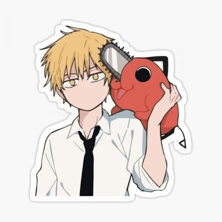 chainsaw man sticker