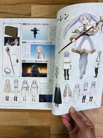 Anime Mook Anime and manga books TV Anime 『 Funeral Free Ren 』 Official Guide