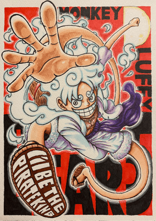 one piece - joy boy luffy poster