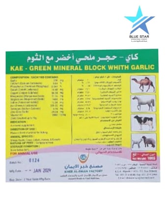 ملح حجر ثوم اخضر 10 كجم