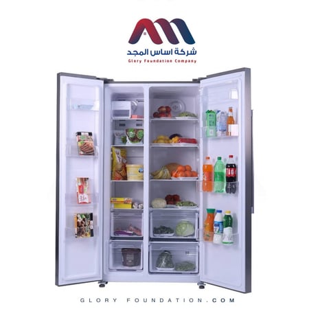 ثلاجة سوبر جنرال موديل865استيل دولبي