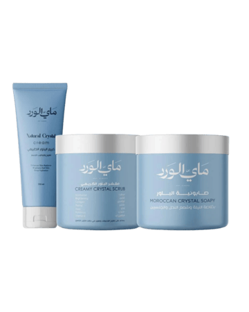 مجموعة البلّور الطبيعي ( يساعد على تفتيح التصبغات ومفيد في حالات التقرن الشعري