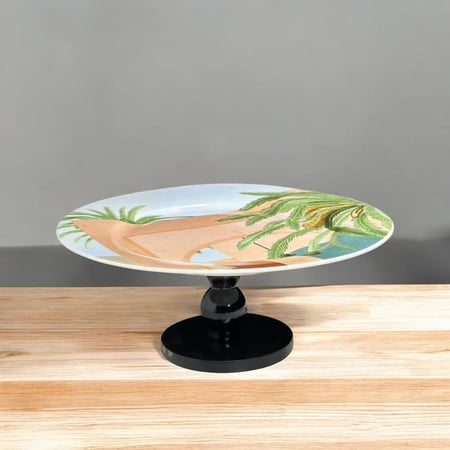 صحن سيراميك بقاعدة مقاس 20 * 8 سم