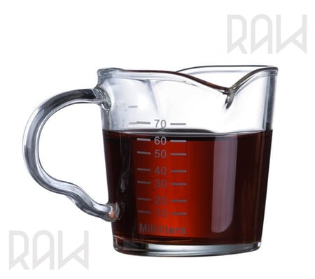 كأس زجاجي لدبل شوت اسبريسو 70ml