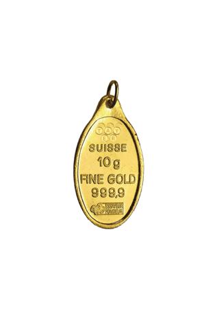 سبيكة ذهب صافي 10 جرام عيار 24 قيراط + عروة