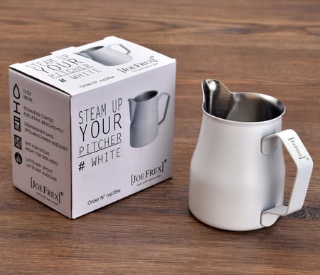 بتشر تبخير الحليب بفوهة متينة ل لاتيه آرت أسهل | جوفريكس 350مل 500مل Joefrex Milk Pitcher