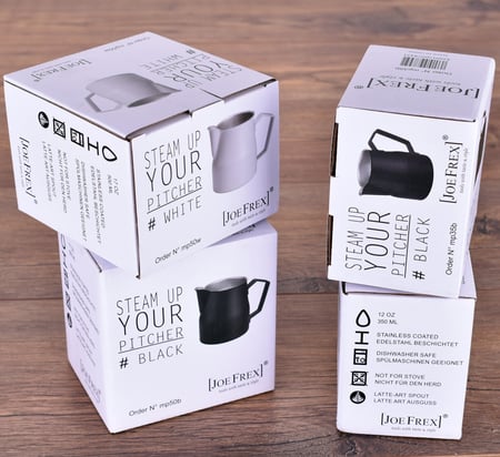 بتشر تبخير الحليب بفوهة متينة ل لاتيه آرت أسهل | جوفريكس 350مل 500مل Joefrex Milk Pitcher