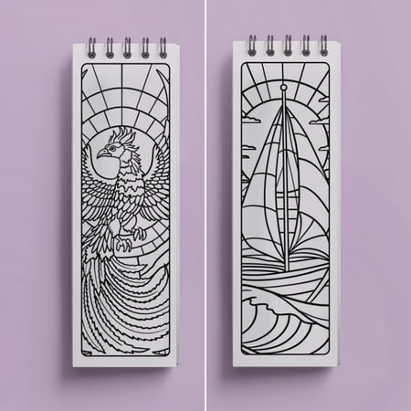 كتاب الفسيفساء الصغير – مشاهد طبيعية وحيوانات بأسلوب فسيفسائي للتلوين