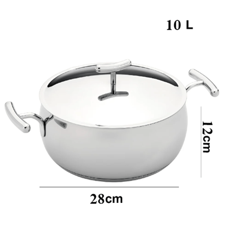 طقم قدور الاستينلس ستيل Yumi عالي الجودة من سيلامبوس البرتغالية 6 قطع