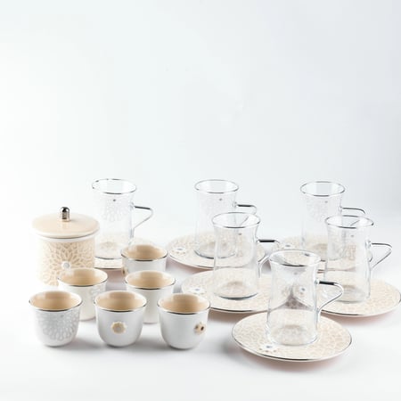 طقم الشاي والقهوة الراقي من مجموعة أصالة