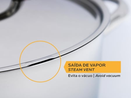 قدر الاستينلس ستيل Comfort مع مقبض طويل من سيلامبوس