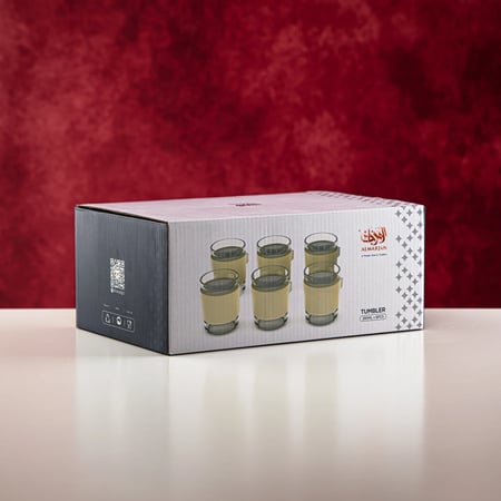 طقم 6 أكواب زجاج