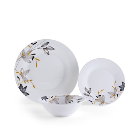 طقم سفرة بنقوش جميلة (12 قطعة)