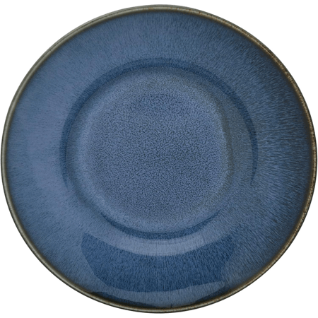 طبق بورسلين عميق أزرق 26 سم